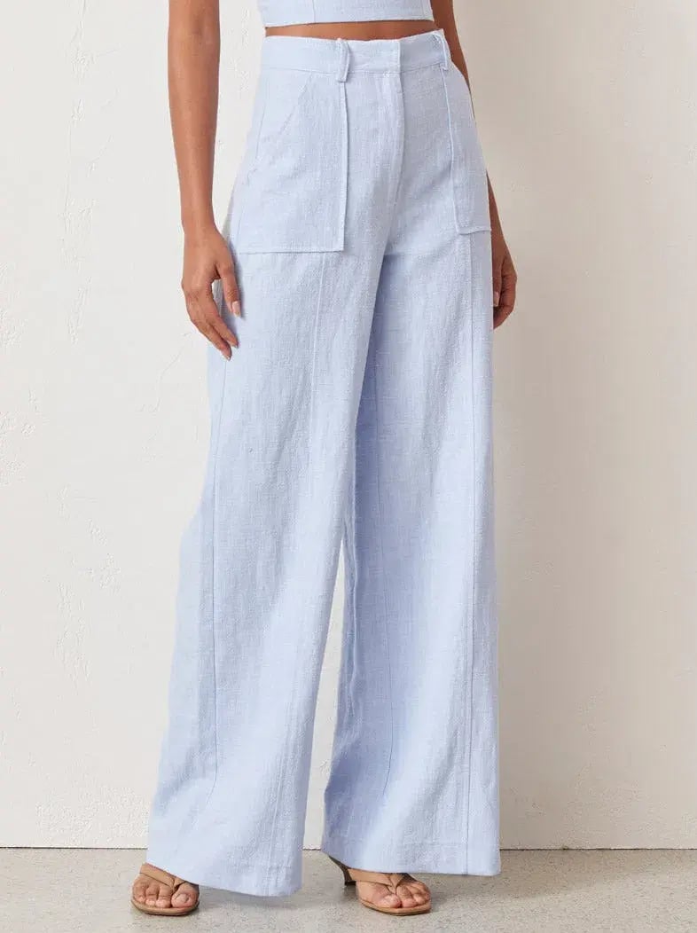 Bec & Bridge Astrid Knit Tee and Anika Pants Set Blue Size 10 photo 3
