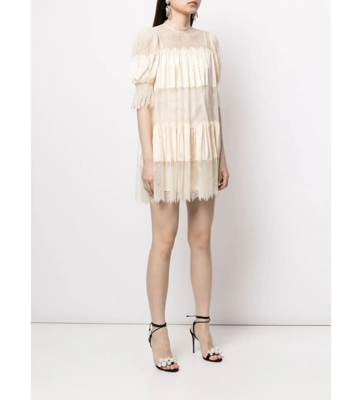 Alice Mccall Sun Moon Lace Mini Dress Nude Size AU 8 photo 2