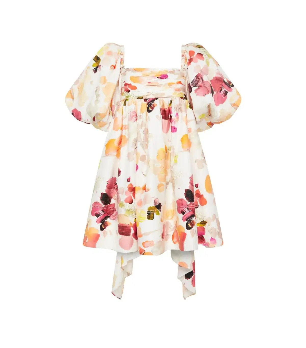 Aje Dassia Puff Sleeve Mini Dress Wallpaper Floral Size AU 8 photo 3