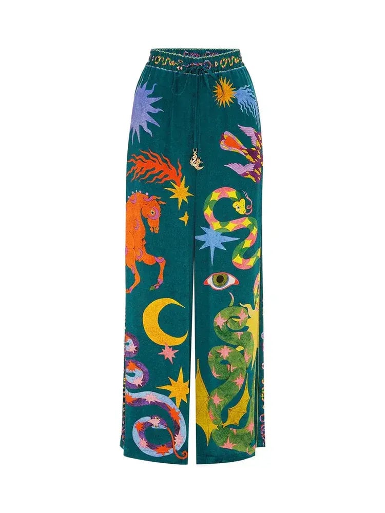 Alemais Guardian Pant Green Multi Size AU 6 photo 5