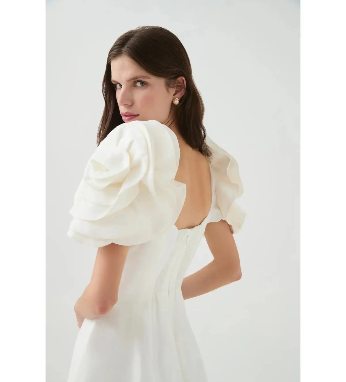 Aje Twyla Mini Dress Ivory Size AU 8 photo 4
