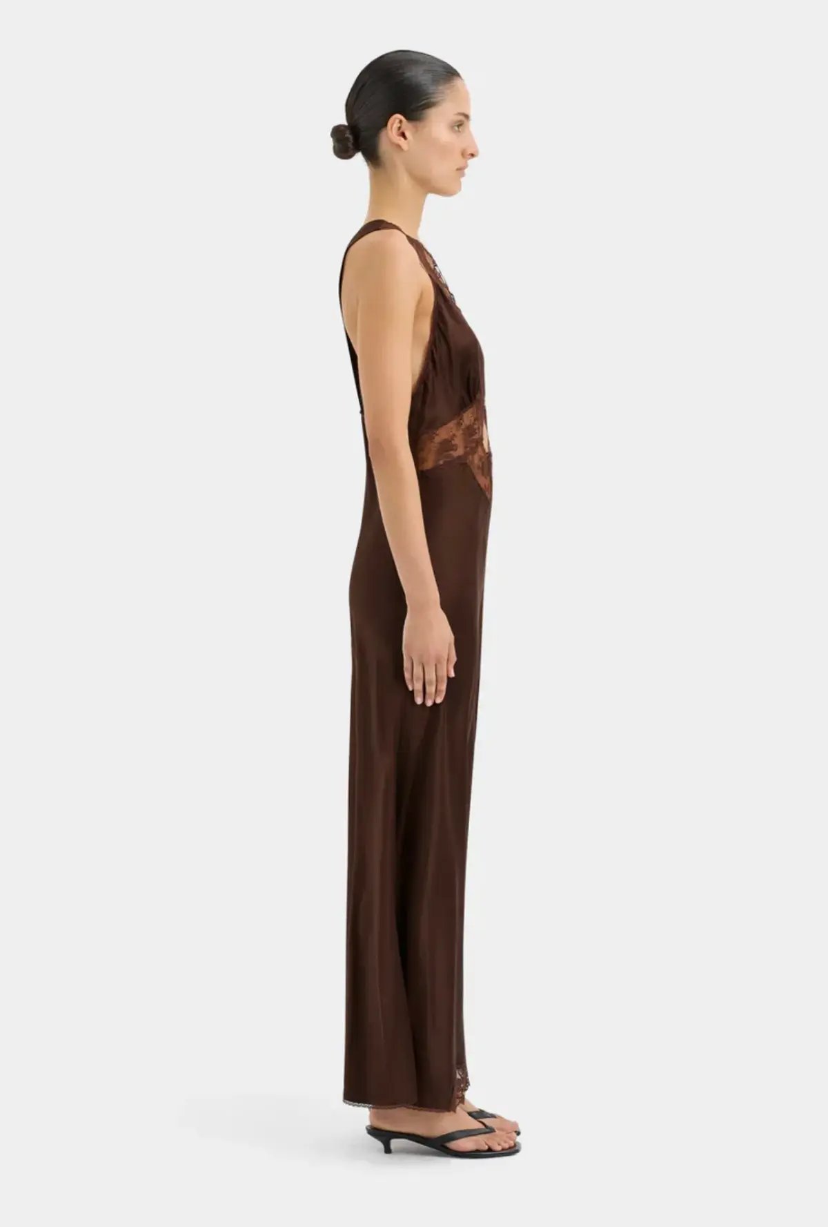 Sir the Label Aries Cut Out Gown Chocolate Brown Size 1 / AU 8 photo 3