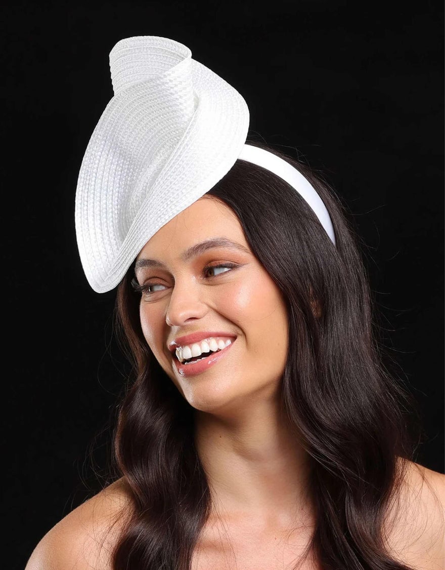 Morgan & Taylor Alexia Fascinator, White photo 2