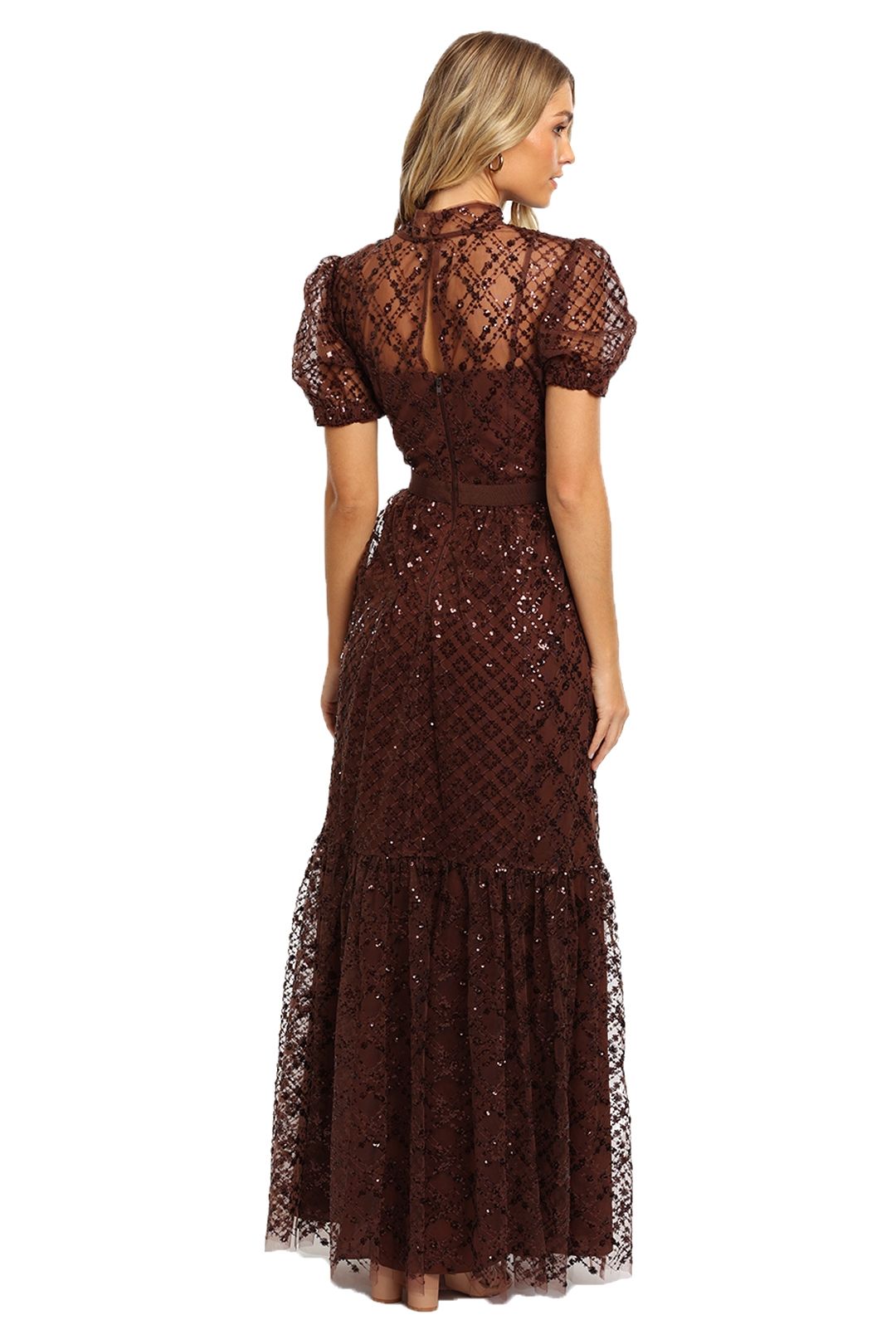 Grid Sequin Maxi Dress photo 3