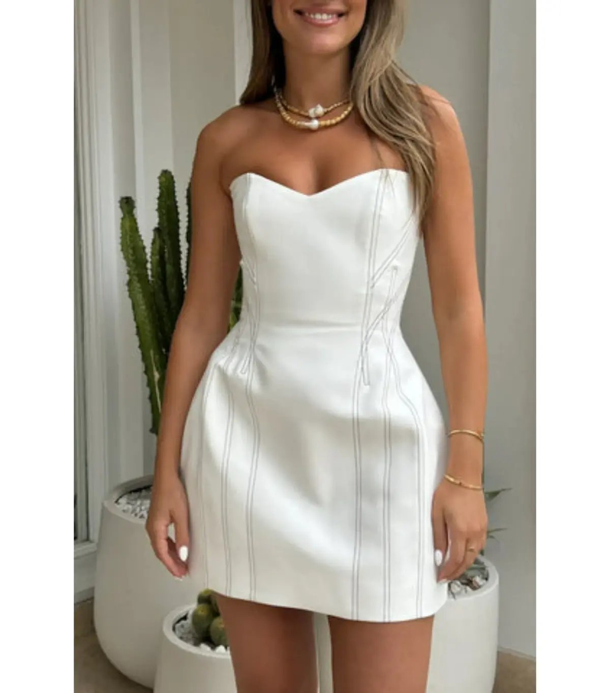 Camilla and Marc Theia Dress in Cream Size AU 6 photo 5