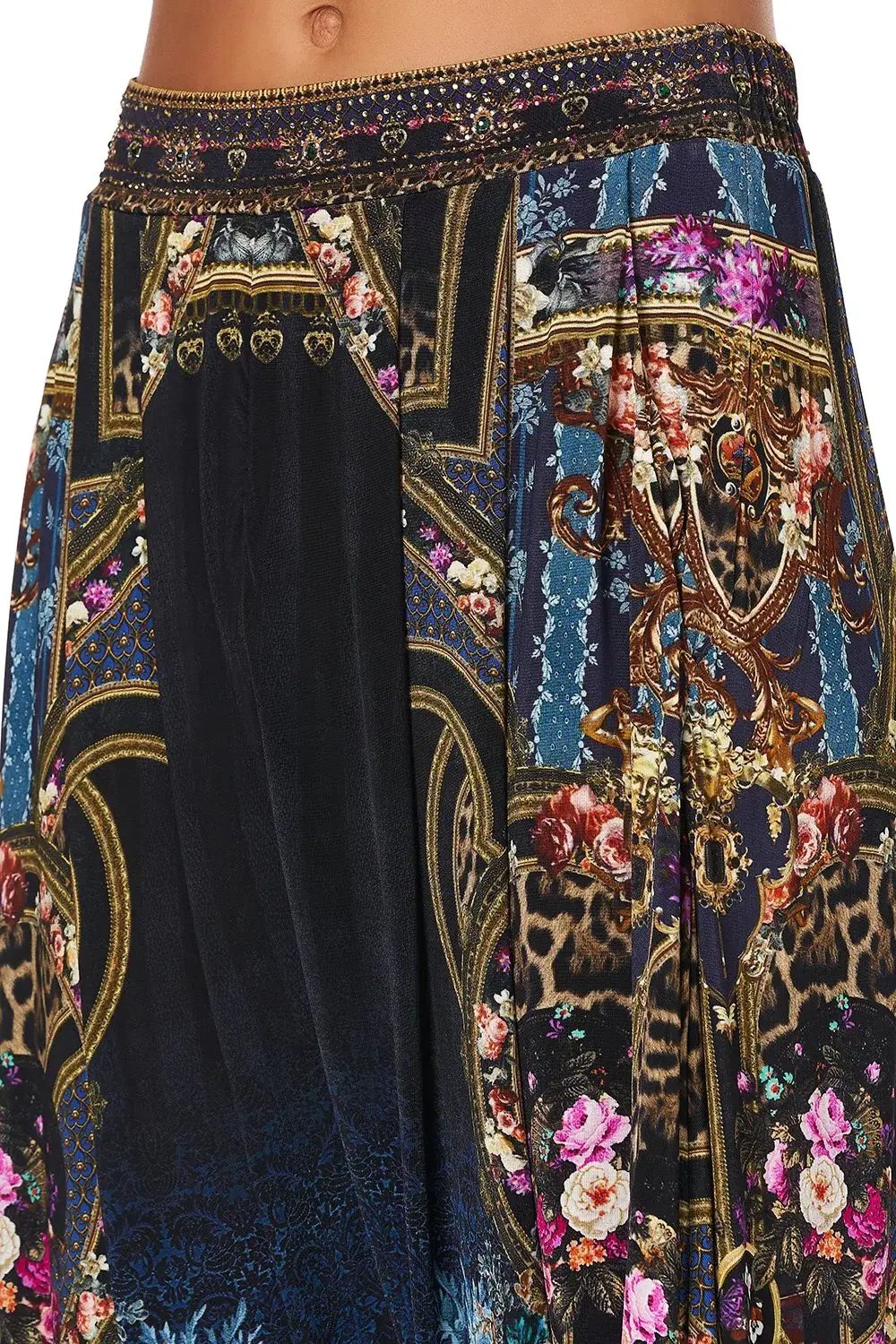 Camilla Jersey Drape Pant Fields of Treasure Print Size S / AU 8 photo 5