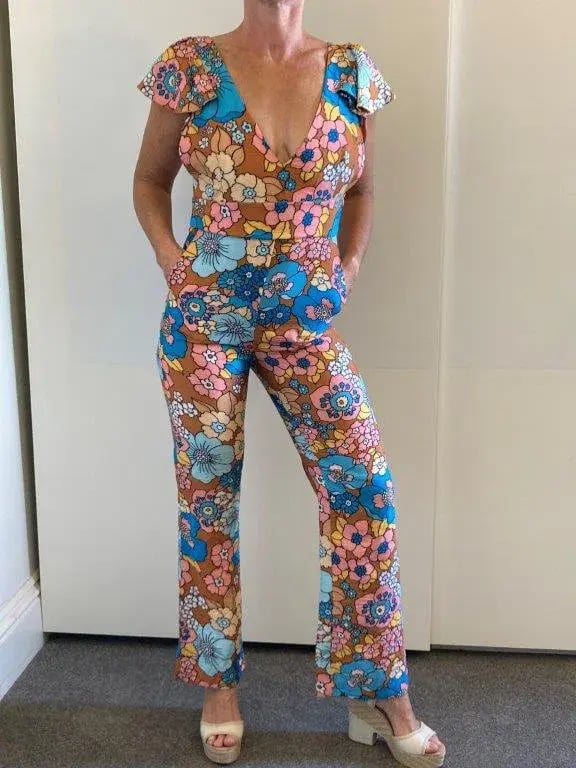 Dodo Bar Or Jenny Jumpsuit Print Size 8 photo 3