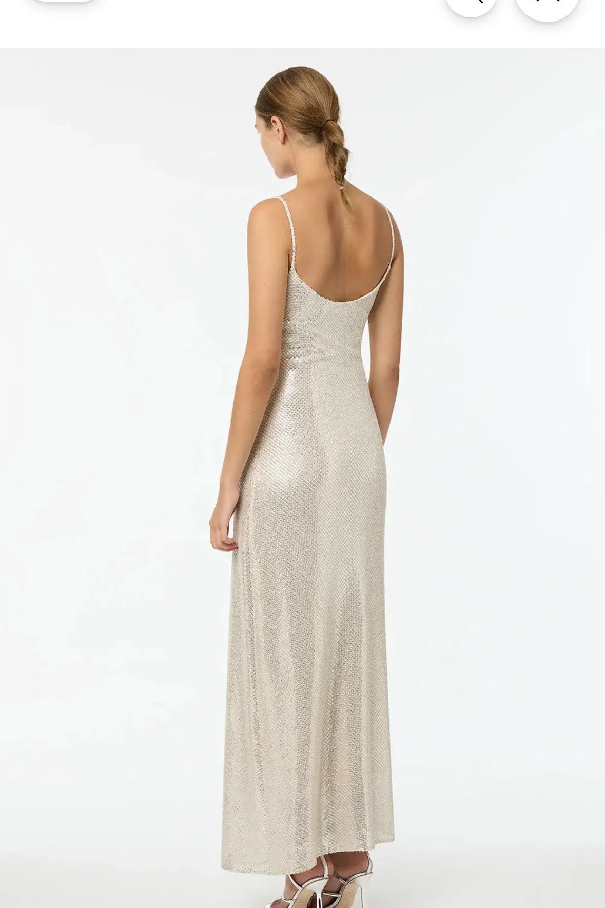 Manning Cartell High Voltage Slip Dress Nude Silver Size 10 photo 2