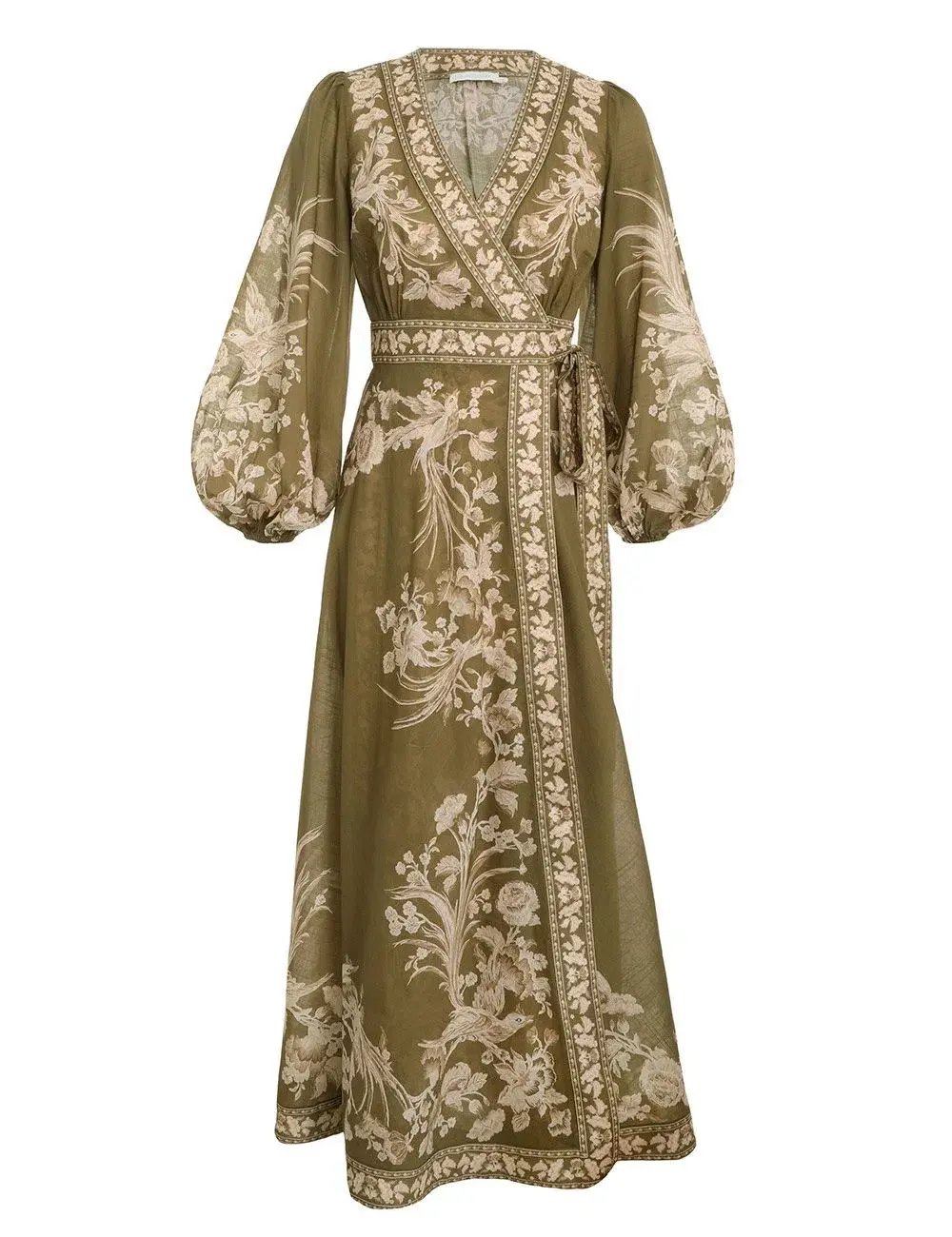 Zimmermann Anneke wrap midi dress size 4 / aus 16 photo 2