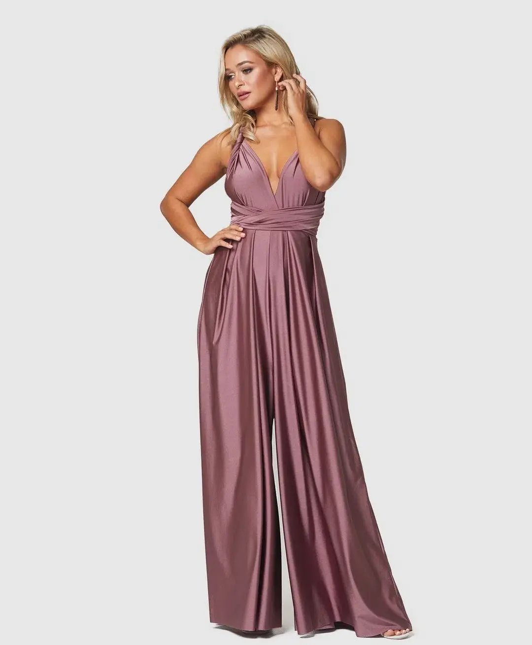 Tania Olsen Petra Formal Jumpsuit Tea Rose Size 8 photo 2