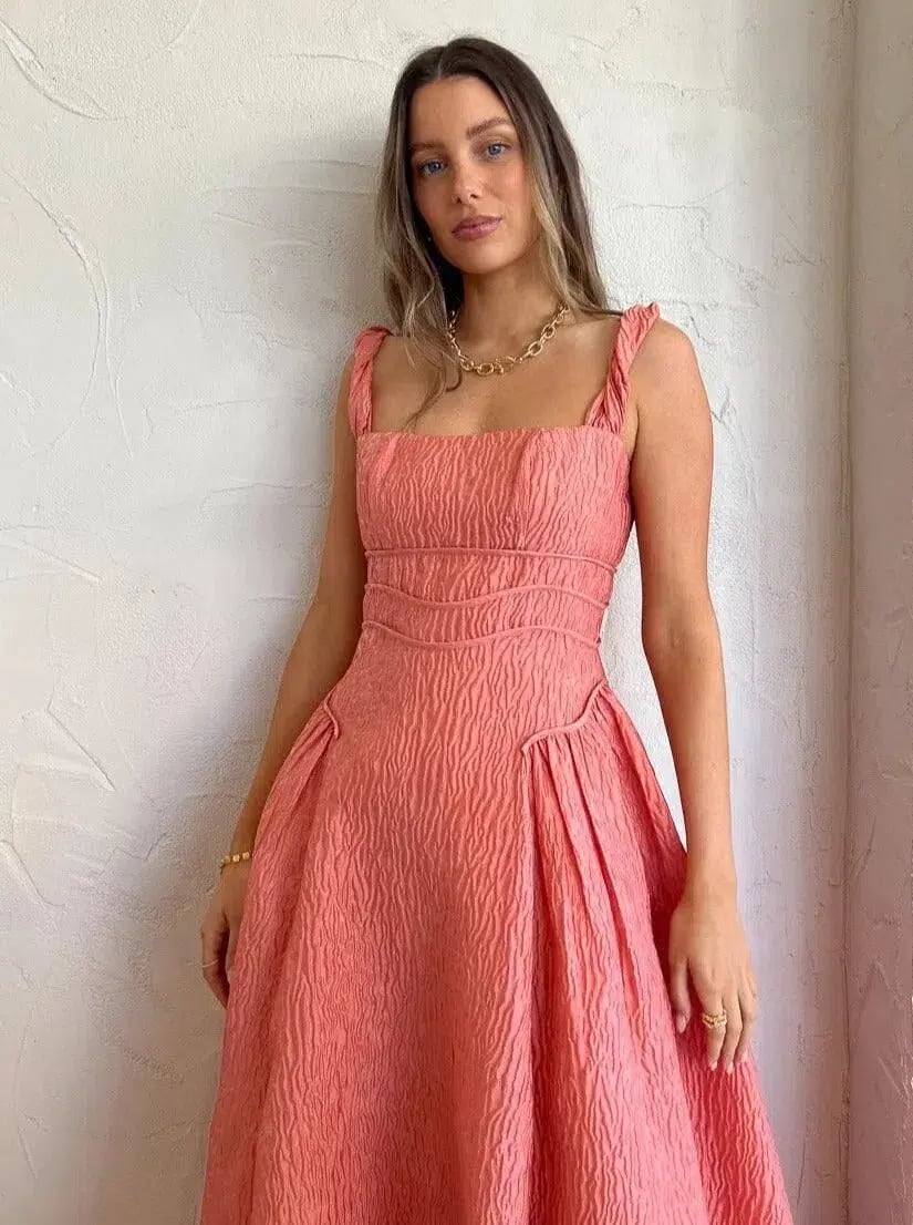 Rachel Gilbert Sophy Strap Dress in Pink Size 6 photo 2