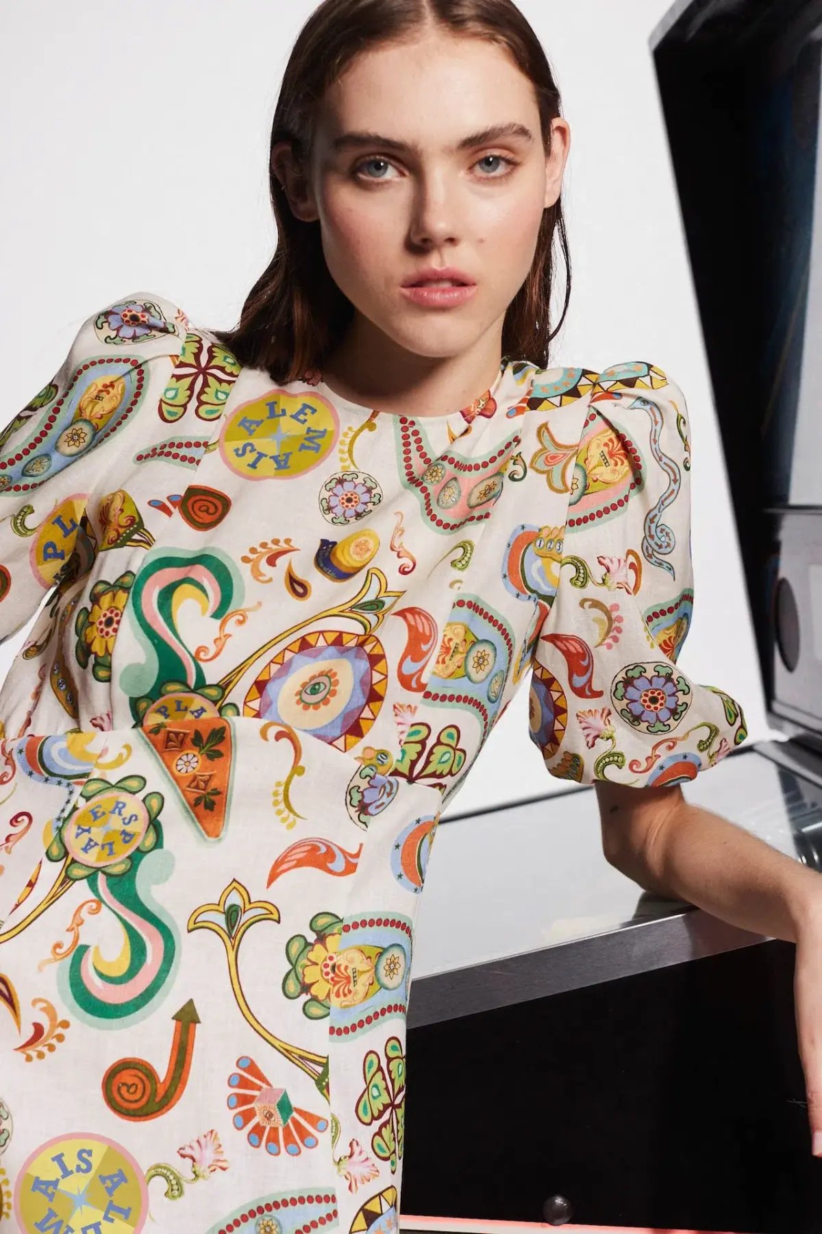 Alémais Arcade Midi Dress Multi Size 6 photo 2