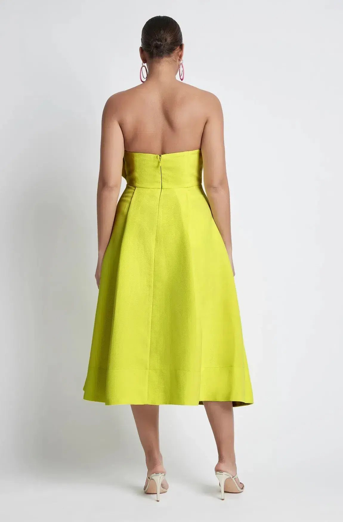 Sheike Florence Midi Dress Yellow Size 12 photo 4