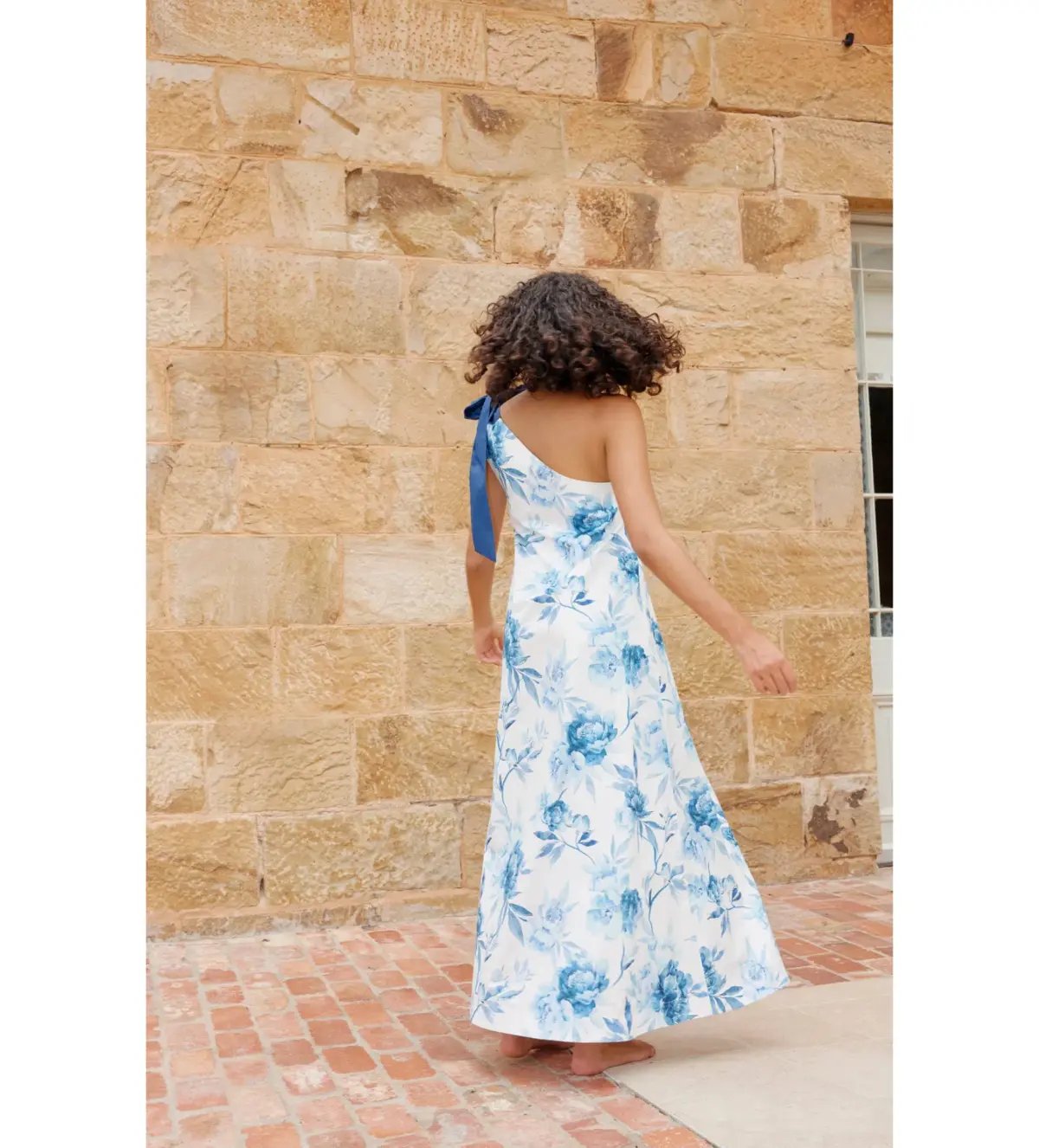 Aston Studio Mila Maxi Dress Cerulean Peony Size AU 10 photo 5
