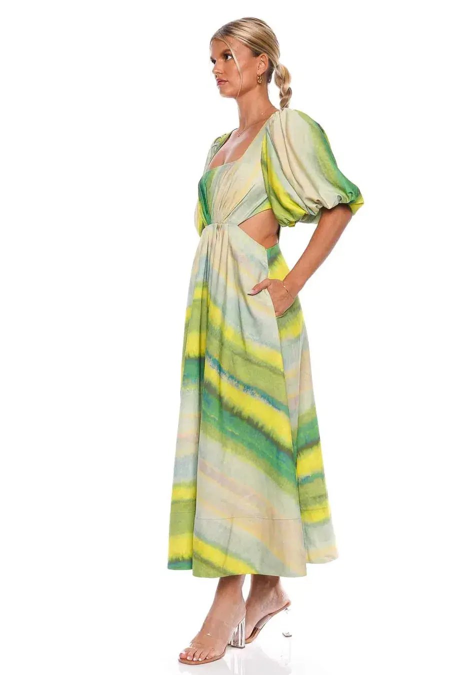 Acler Temple Dress Green Size 10 photo 2