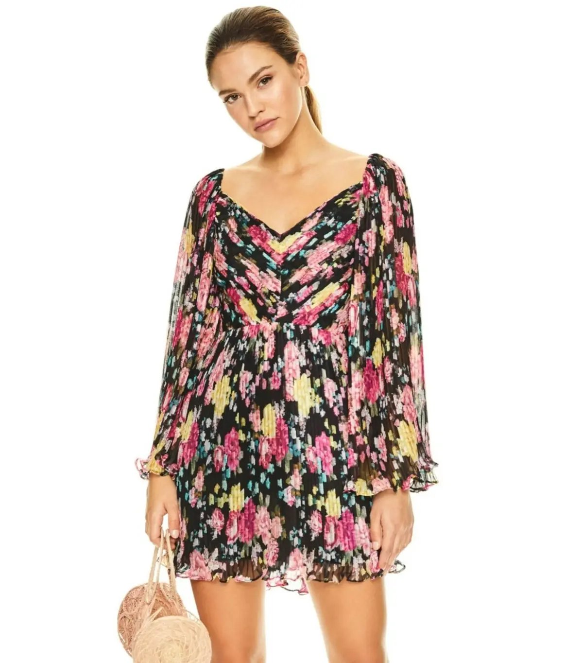 Talulah Midnight Fiesta Mini Dress Floral Size AU 12 photo 2