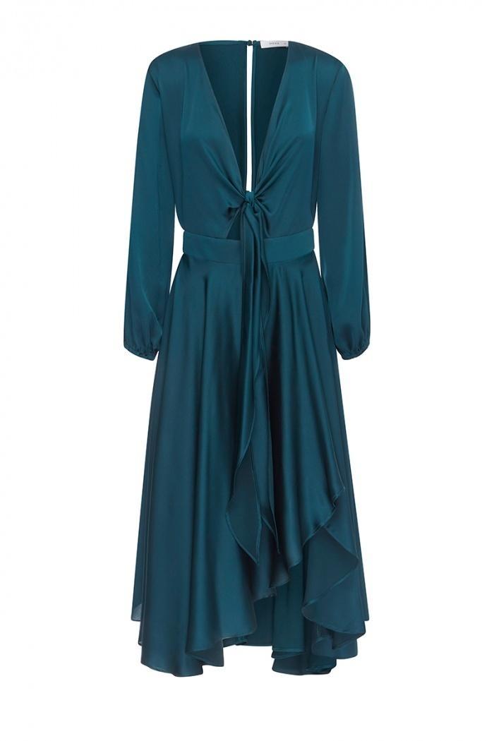 Sheike Fanciful Dress Peacock size 8 photo 3