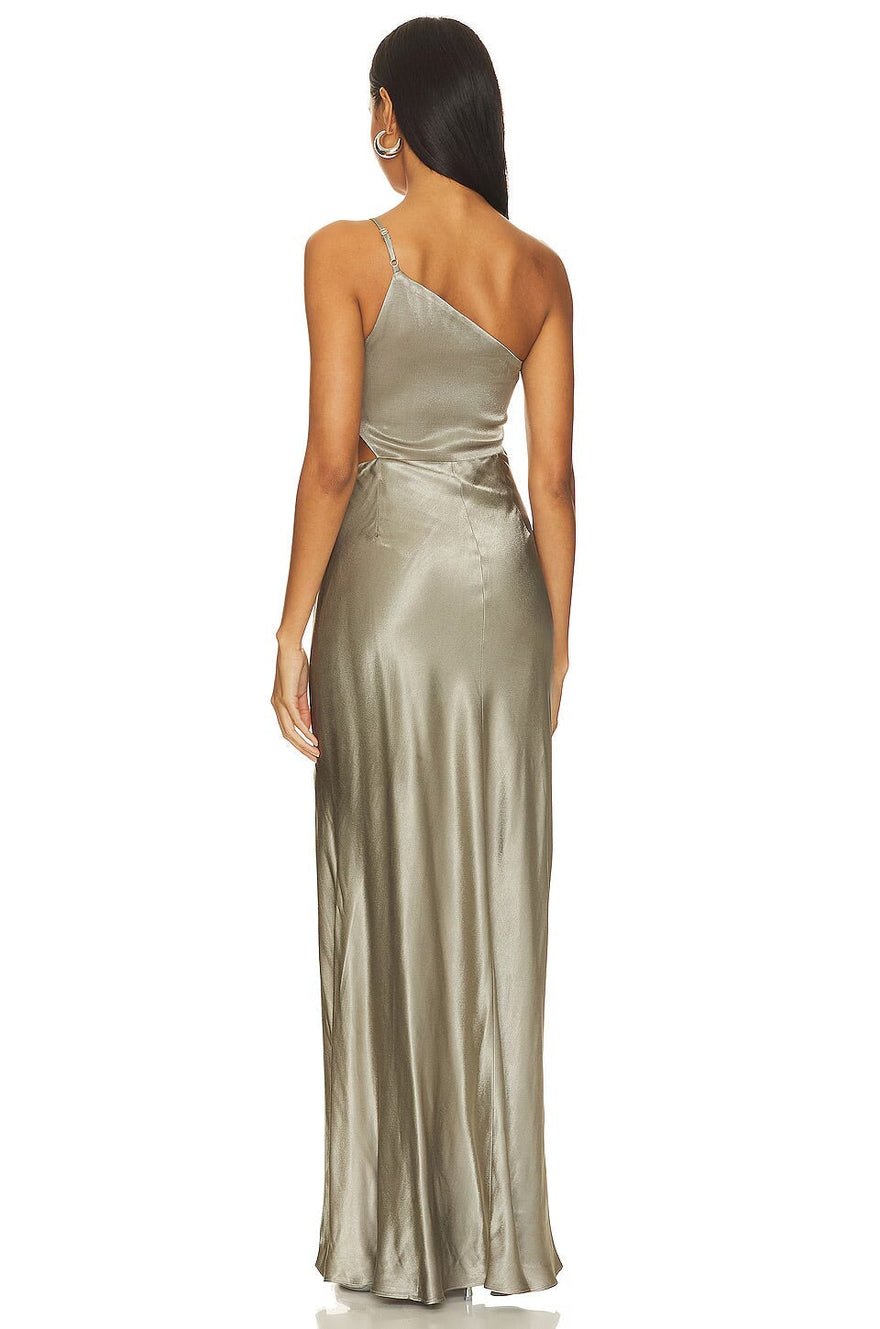 Shona Joy La Lune Asymmetrical Maxi Sage photo 2
