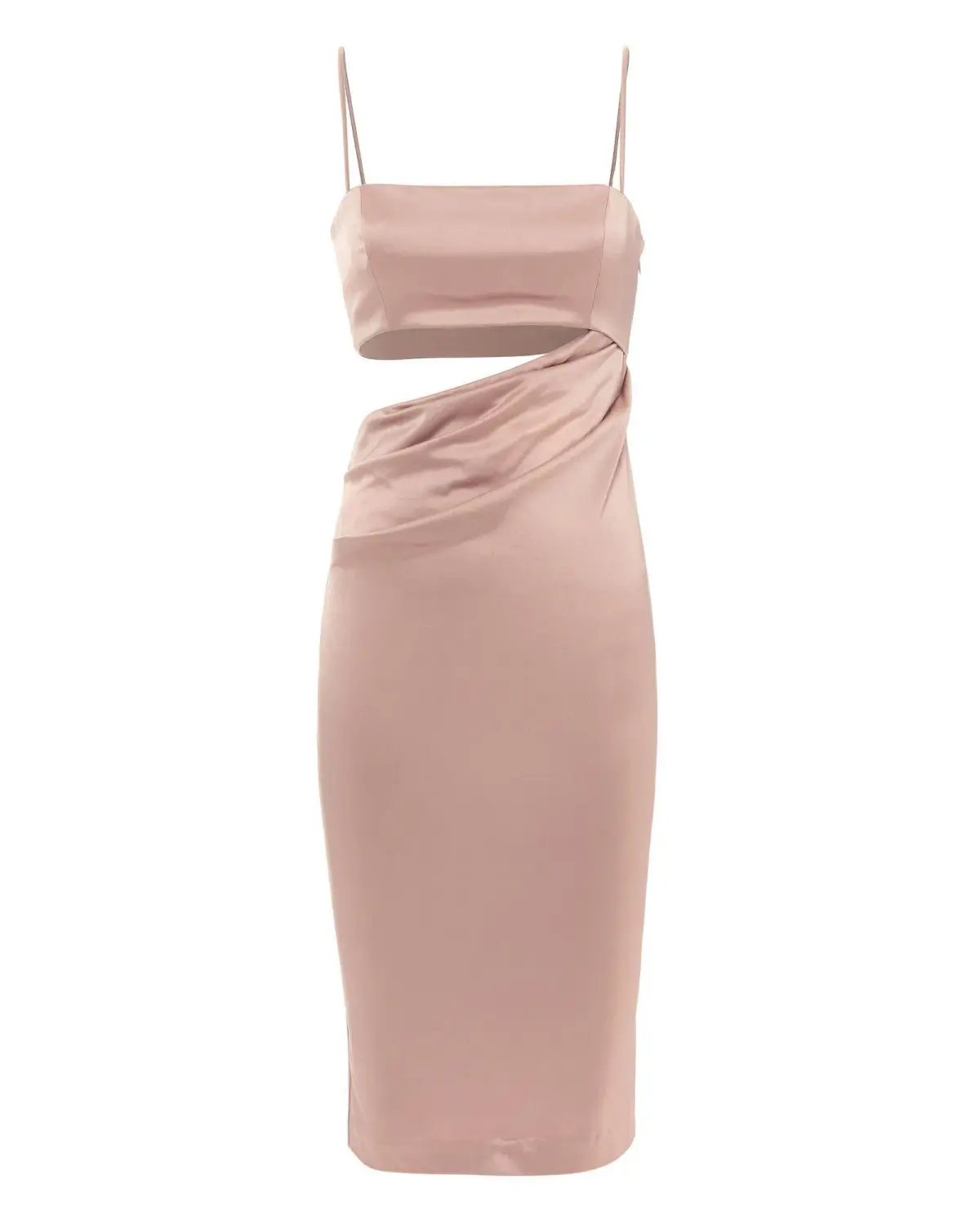 MISHA Selina Slip Dress Nude Champagne Size 6/XS photo 4