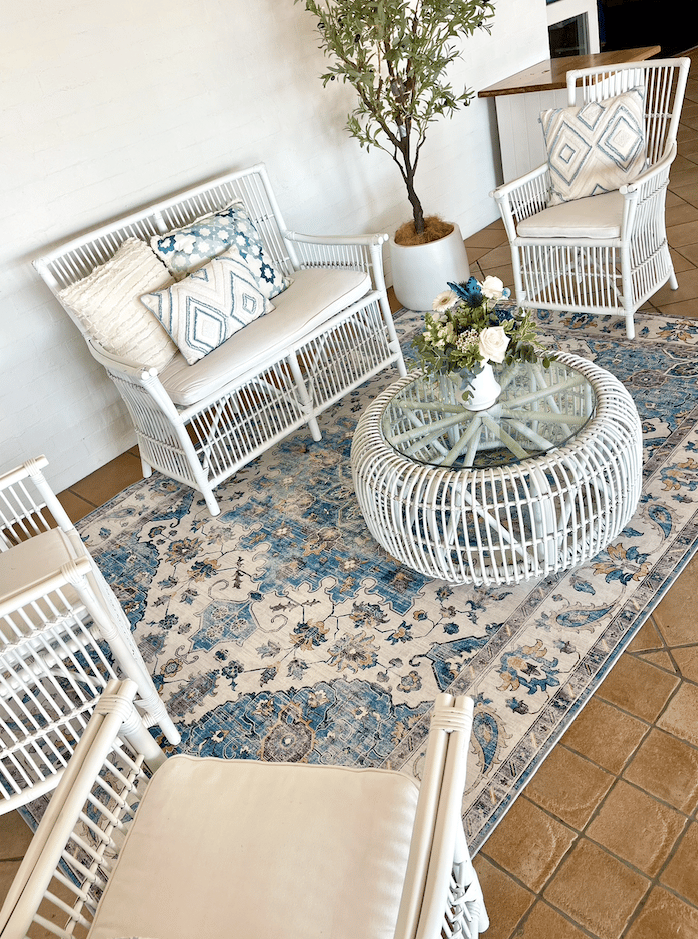 White Rattan 2-Seater Lounge photo 2