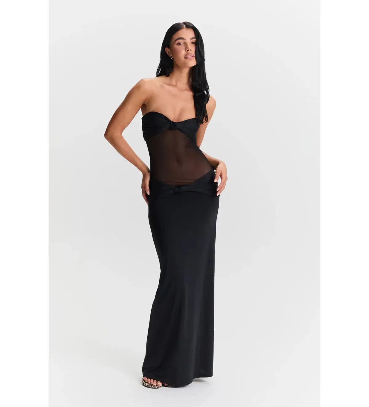 Sasha Therese Amara Maxi Dress Black Size S/AU 8 photo 2