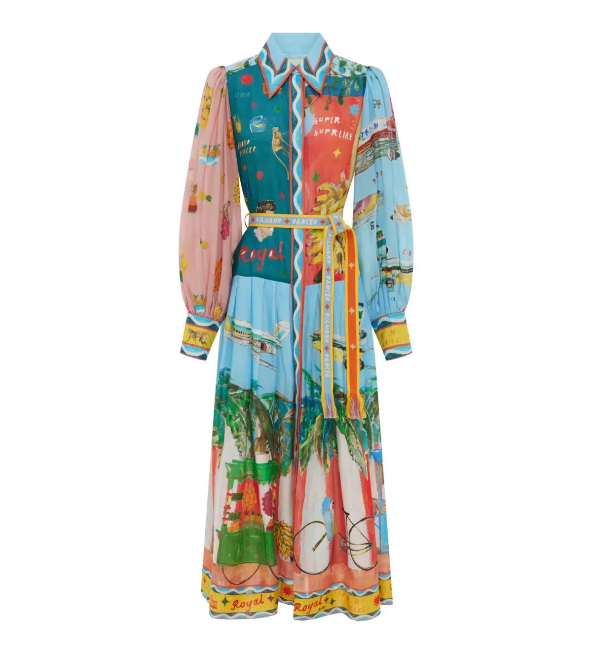 Alemais All Aboard Shirtdress Multi Size AU 16 photo 4