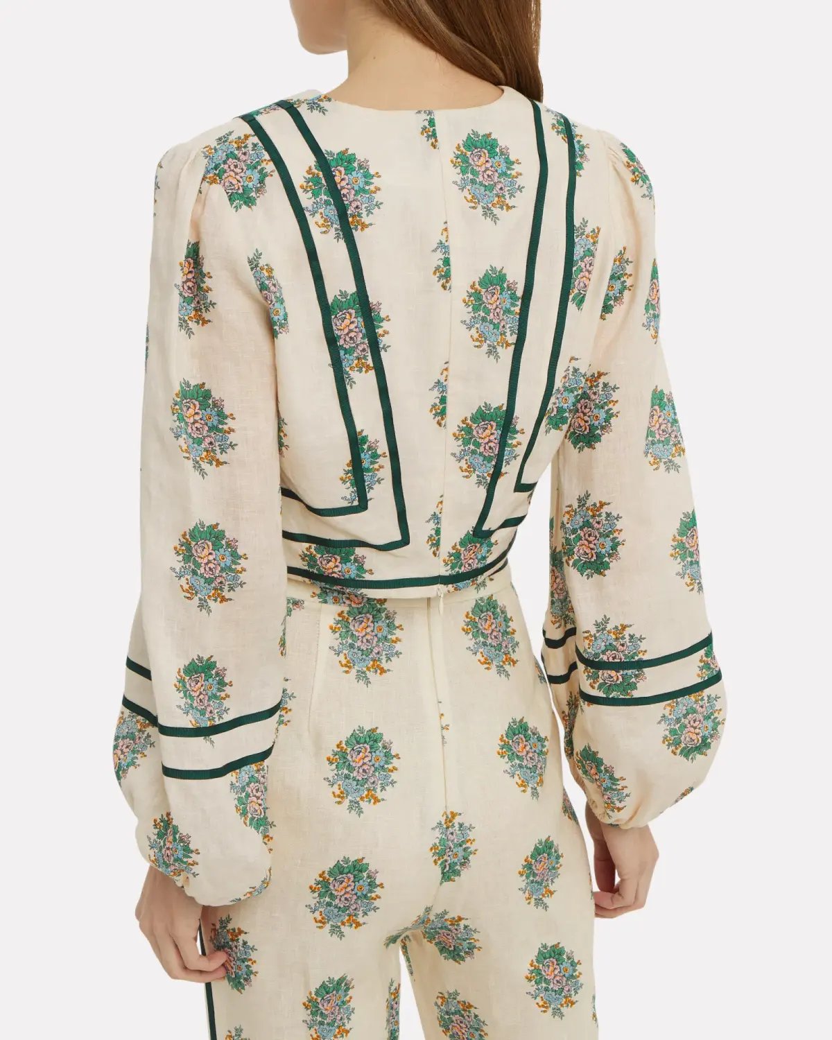 Zimmermann Verity Contrast Bind Top and Pants Set Print Size 3 photo 2