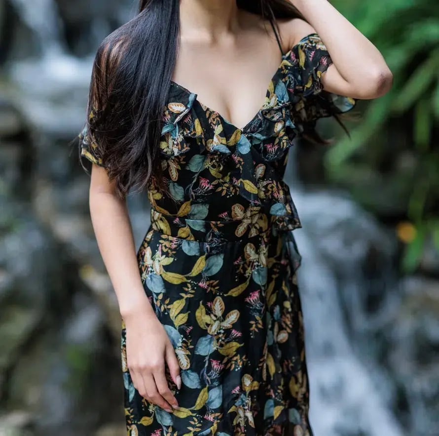 Nicholas Ava Floral Wrap Dress Floral Size 6 photo 2