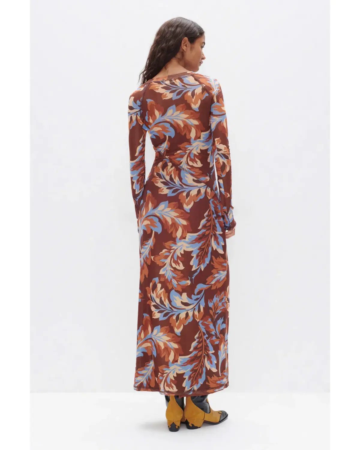Ownley Carla Dress Retro Leaf Size AU 10 photo 2