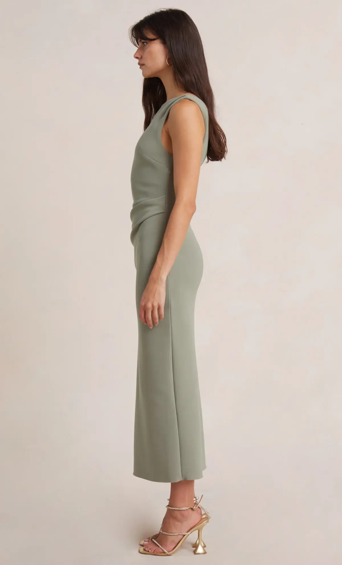 Bec & Bridge Be Mine Asym Dress Sage Size 6 photo 3