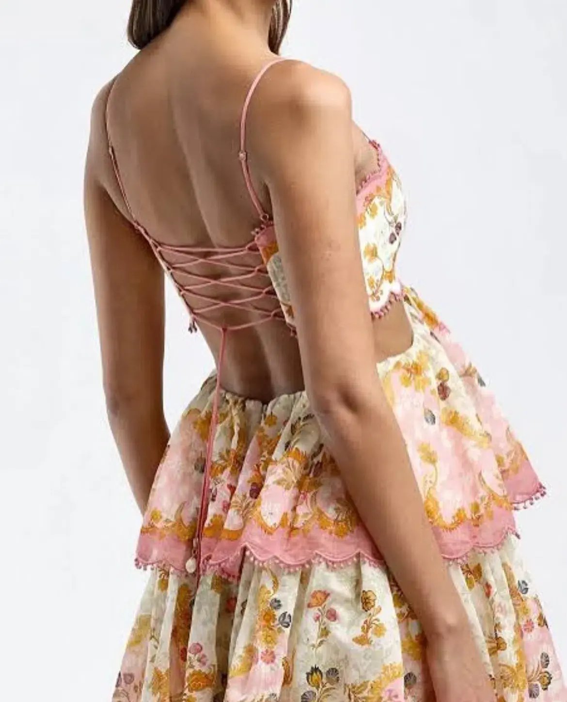 Zimmermann Laurel Frill Midi Dress Size AU 14 photo 4