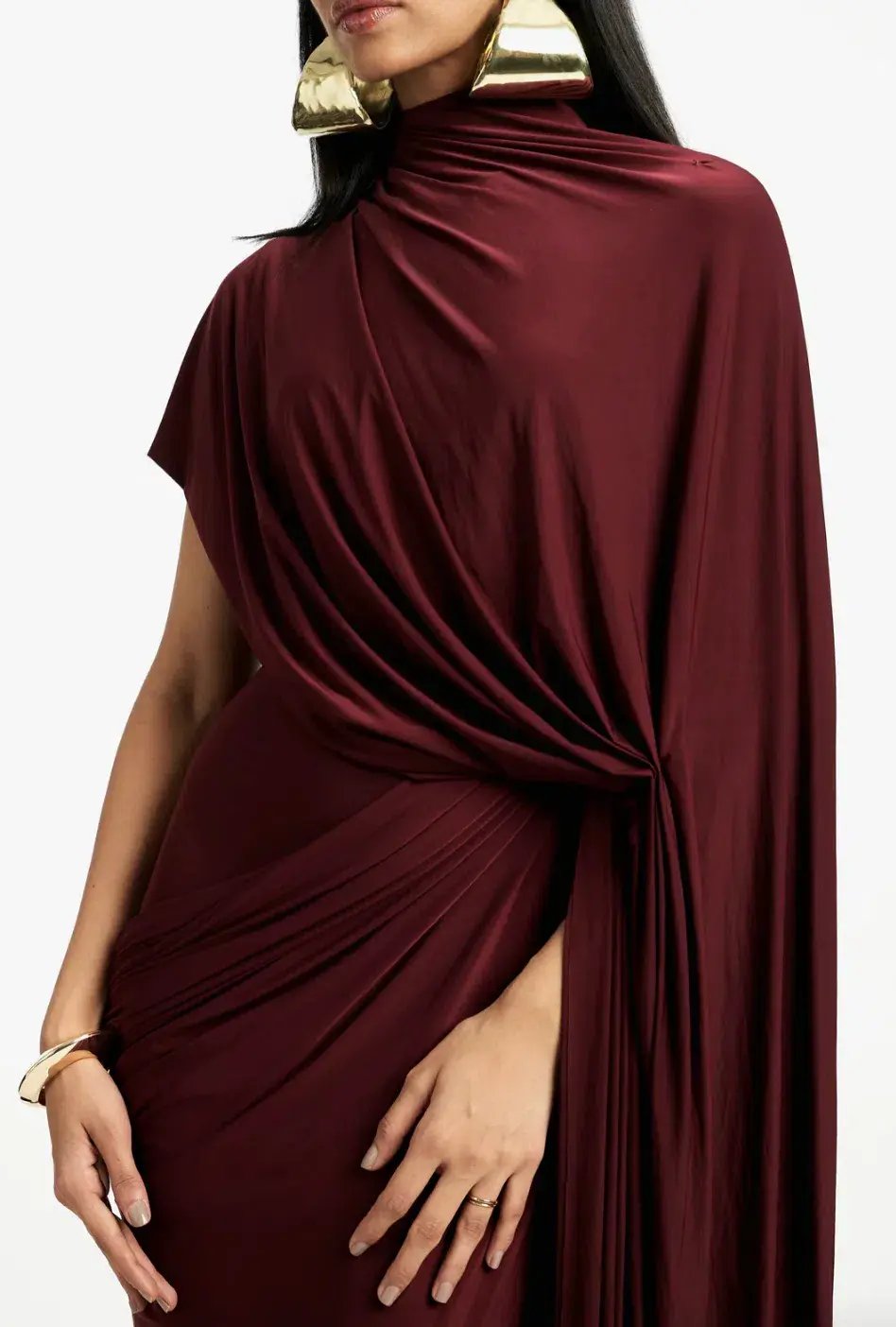 Deme By Gabriella Daphne Maxi Dress Burgundy Size 20 photo 5