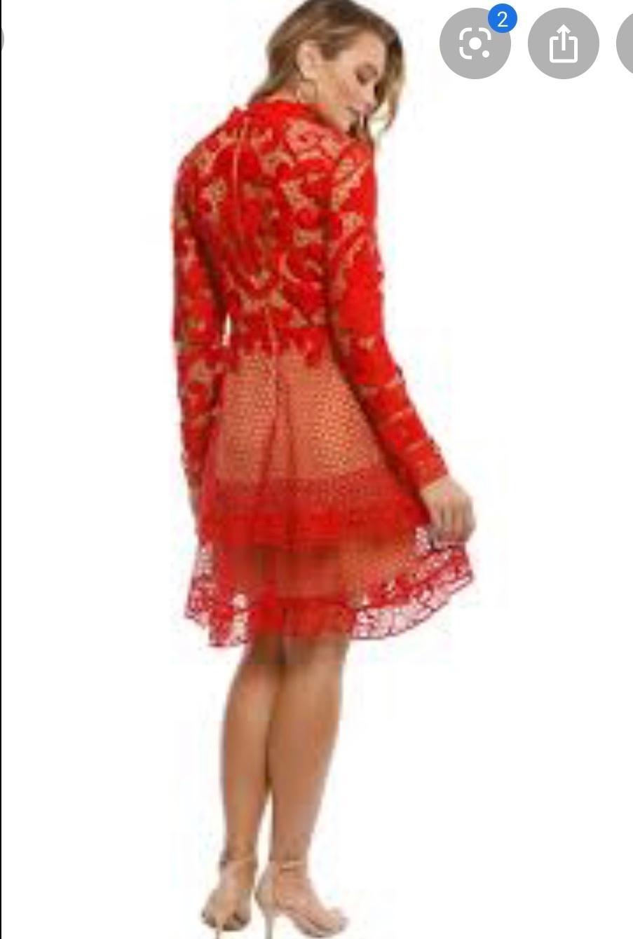 Thurley red ceremony dress photo 2