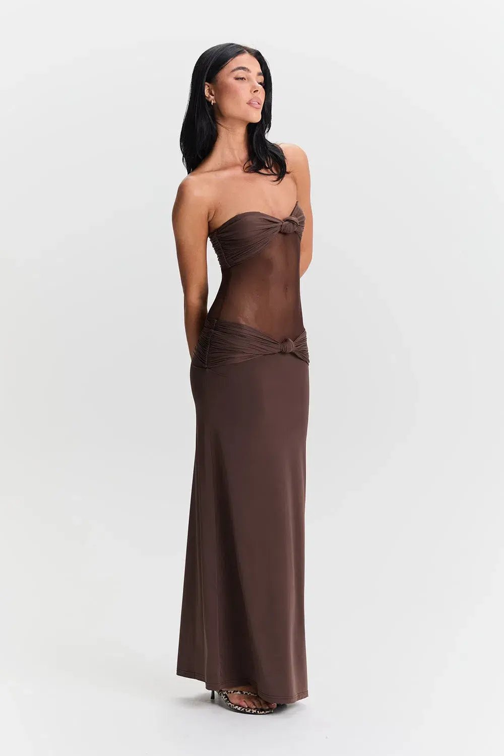 Sasha Therese Amara Maxi Dress Brown Size XS / AU 6 photo 2