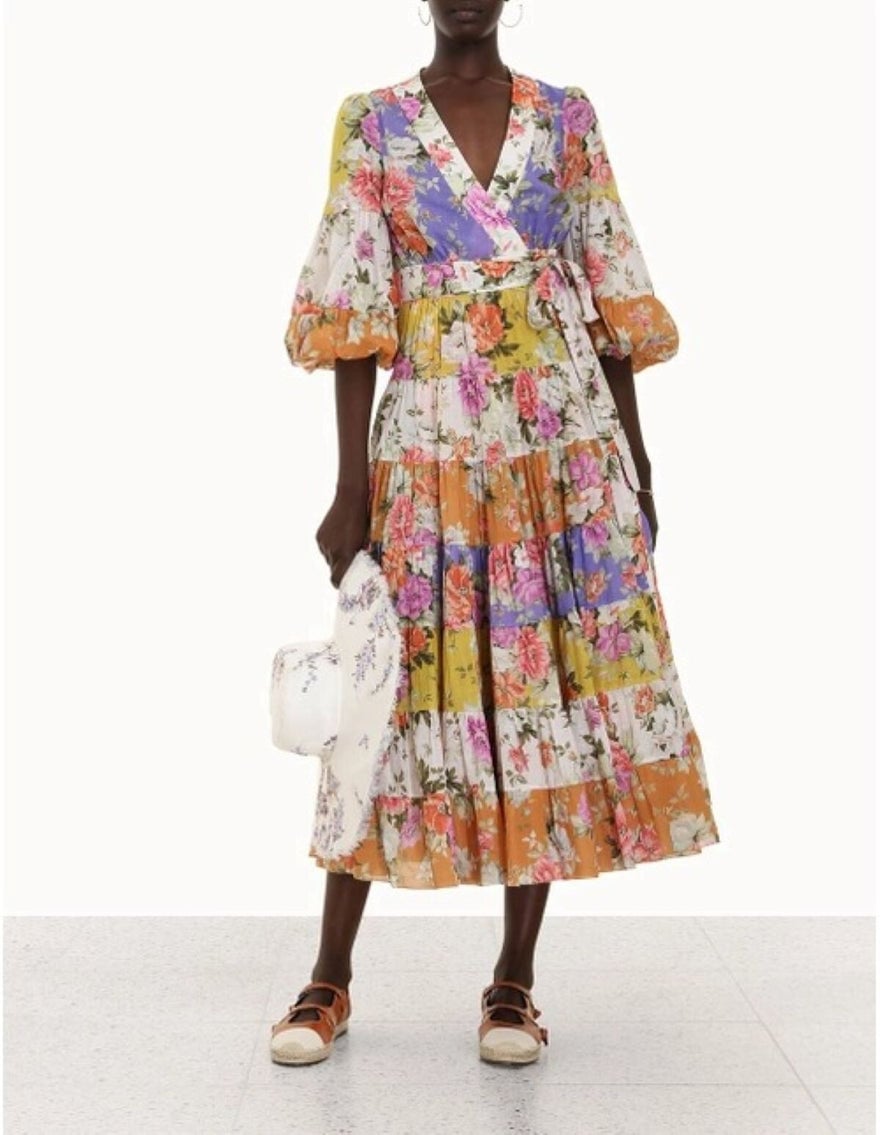 Zimmermann Pattie Wrap Midi Dress photo 3