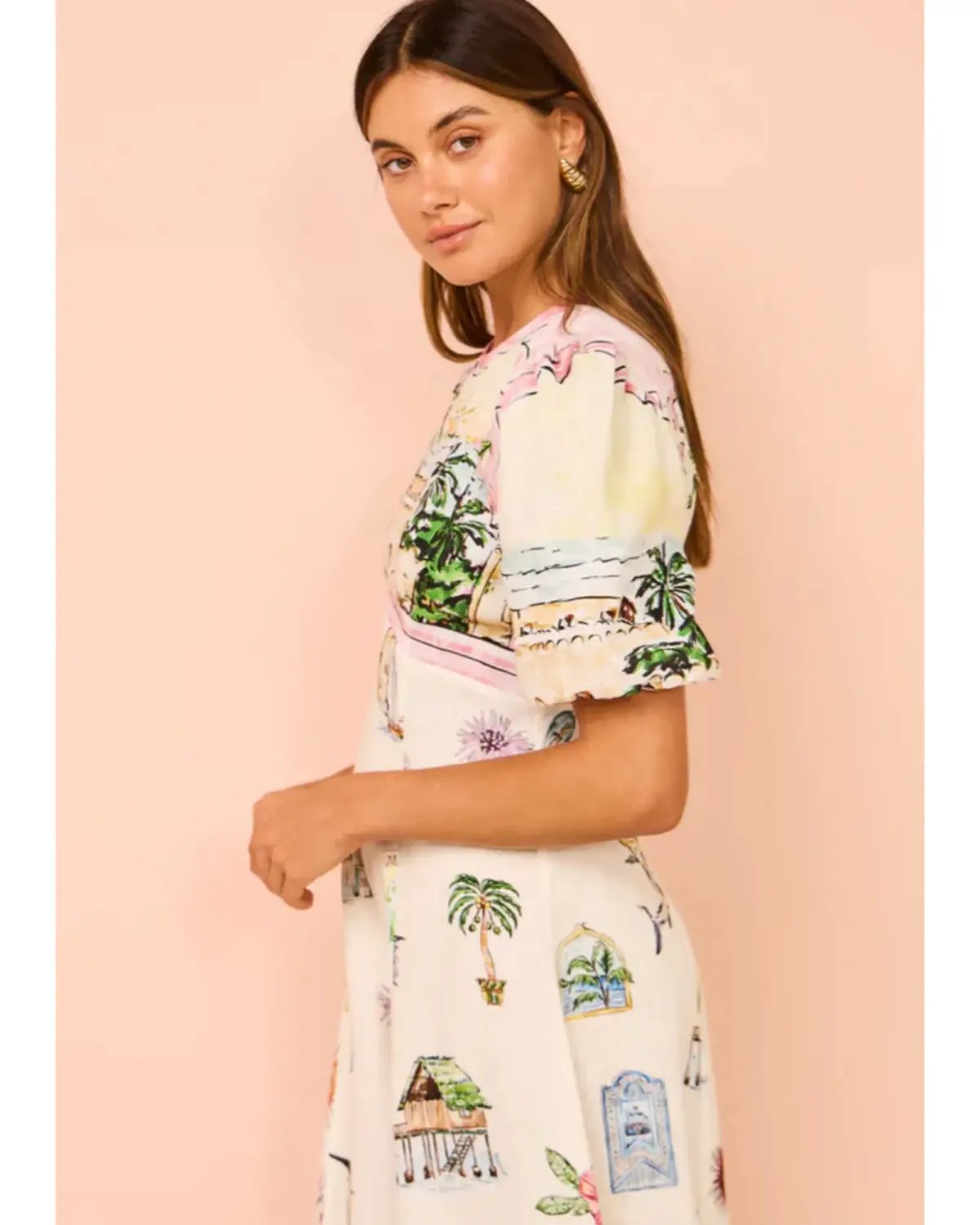 Alemais Sunset Midi Dress Multi Size AU 14 photo 3