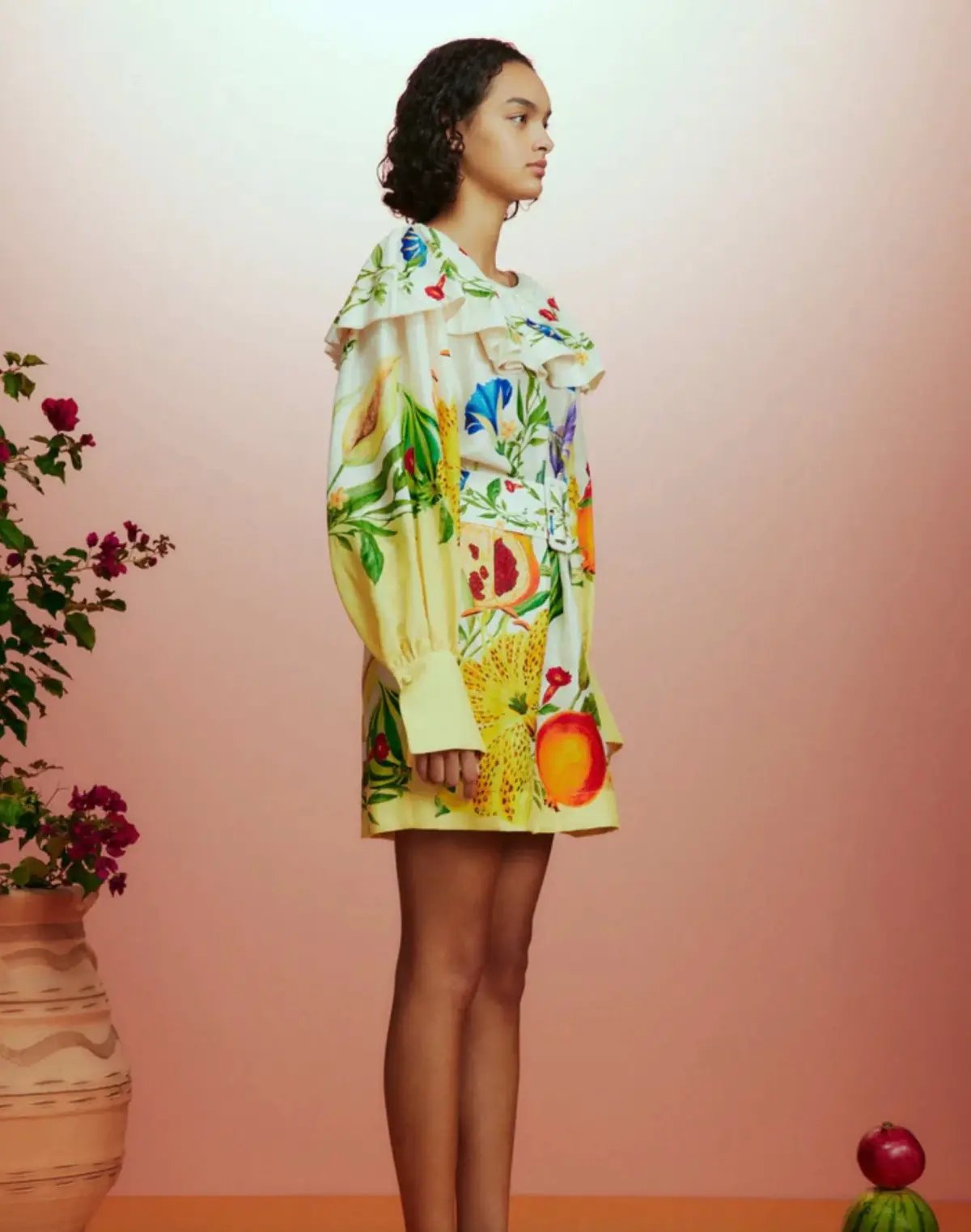 Alémais Flores Mini Dress Multi Size 14 photo 3