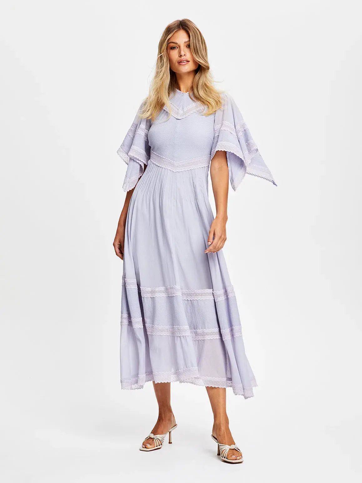 Alice McCall Lavender Some Girls Midi Dress Purple Size 6 photo 3