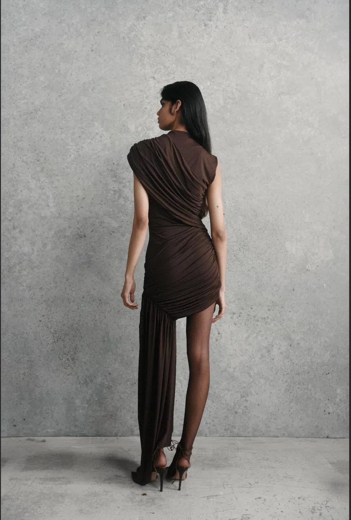 De La Vali Ravenna Mini Dress in Chocolate Size AU 8 photo 3