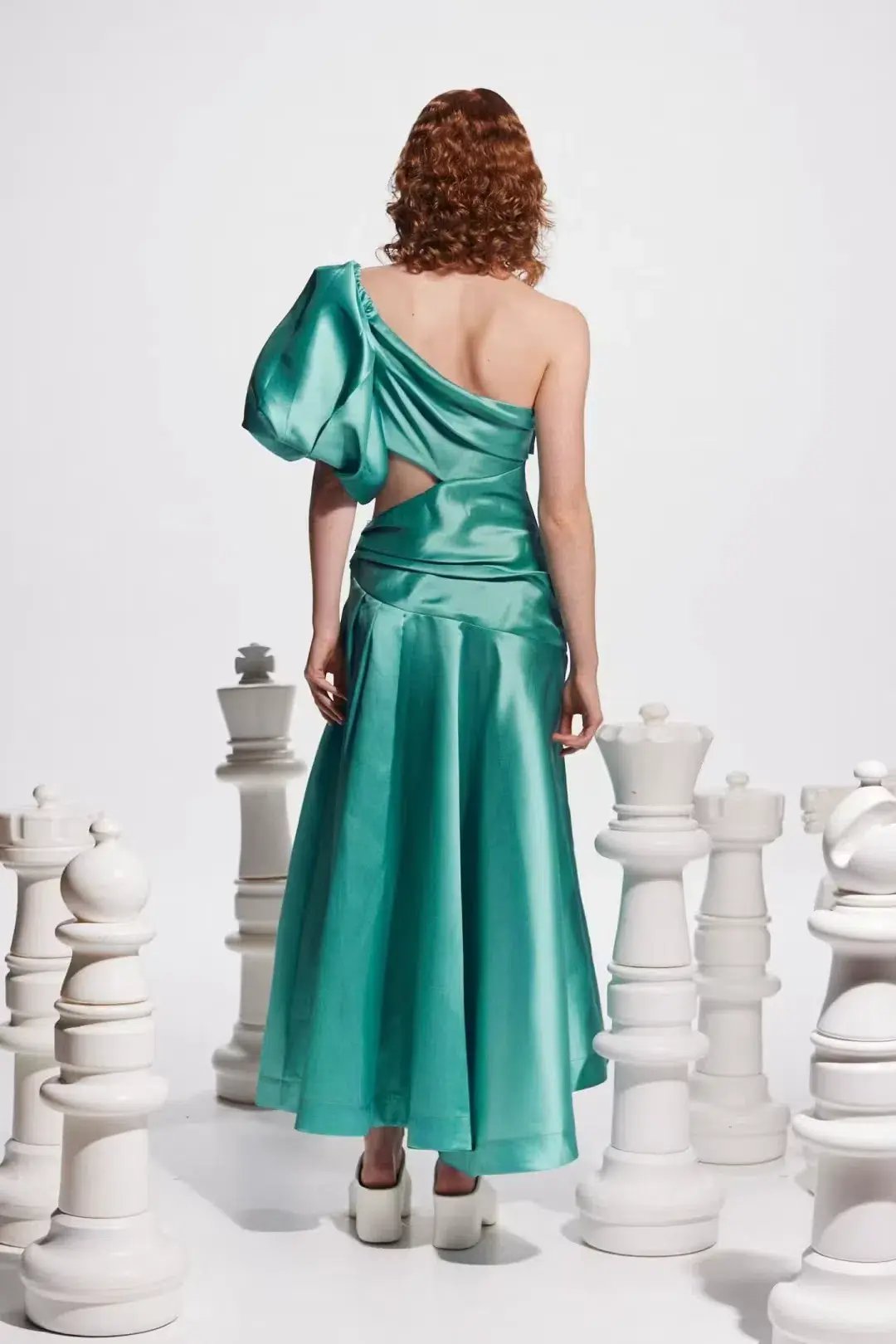 Alemais Regent Jade Gown Green Print Size AU 8 photo 2