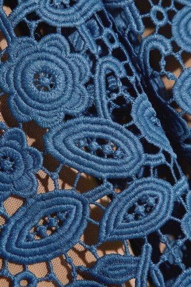 Self Portrait Azealea Dress Blue Size 14 photo 4
