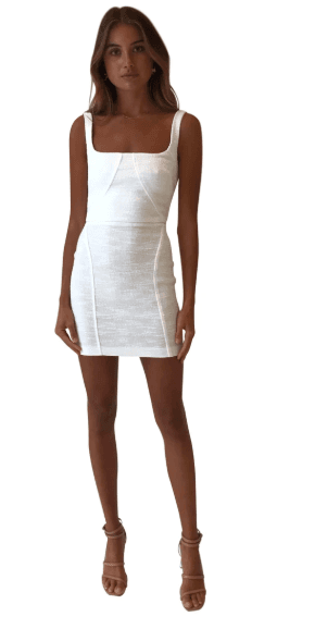 Bec & Bridge Clemence Mini Dress White Size 6 photo 3