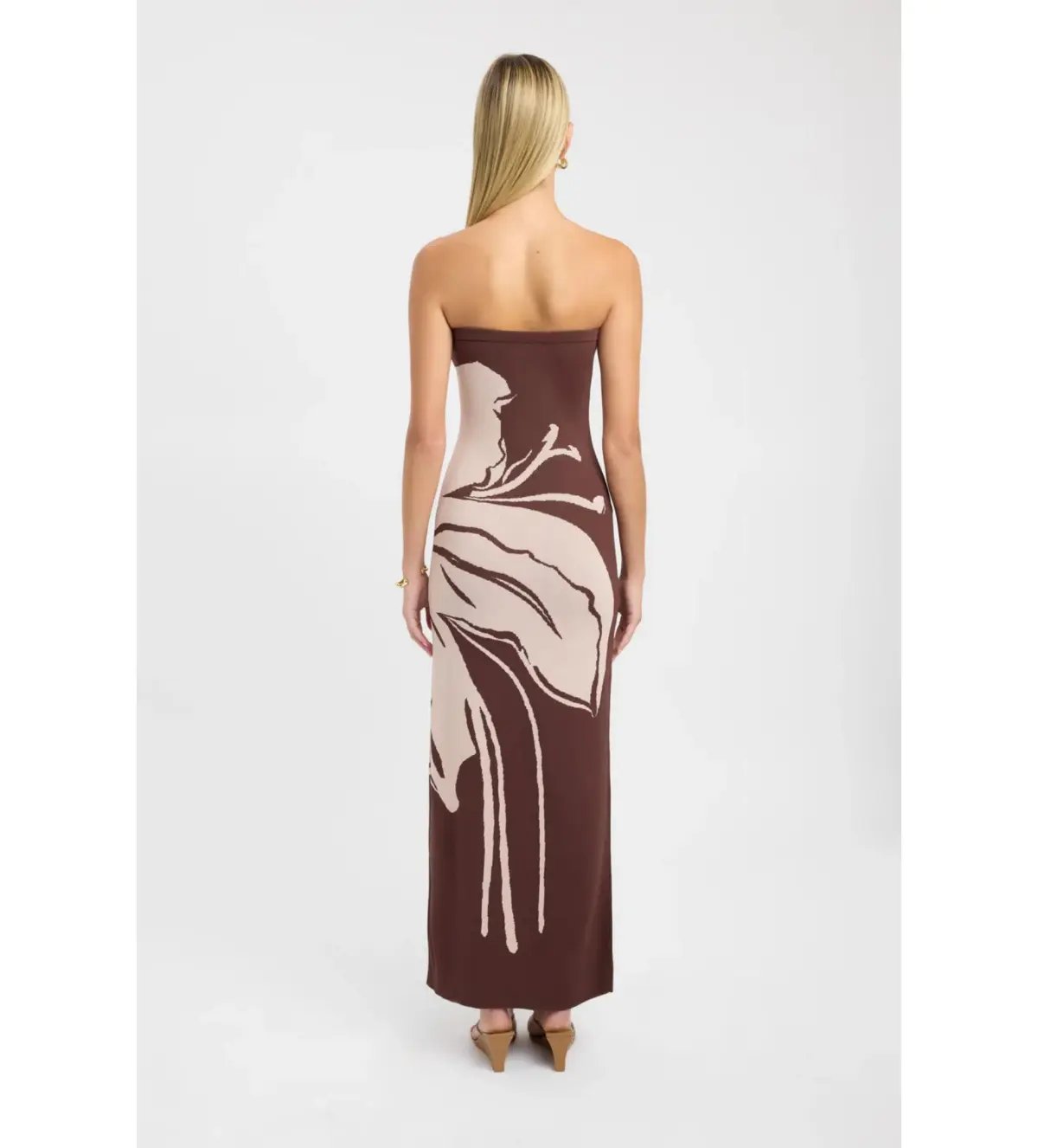 Kookai Aloha Strapless Maxi Dress in Macadamia Size AU 8 photo 2