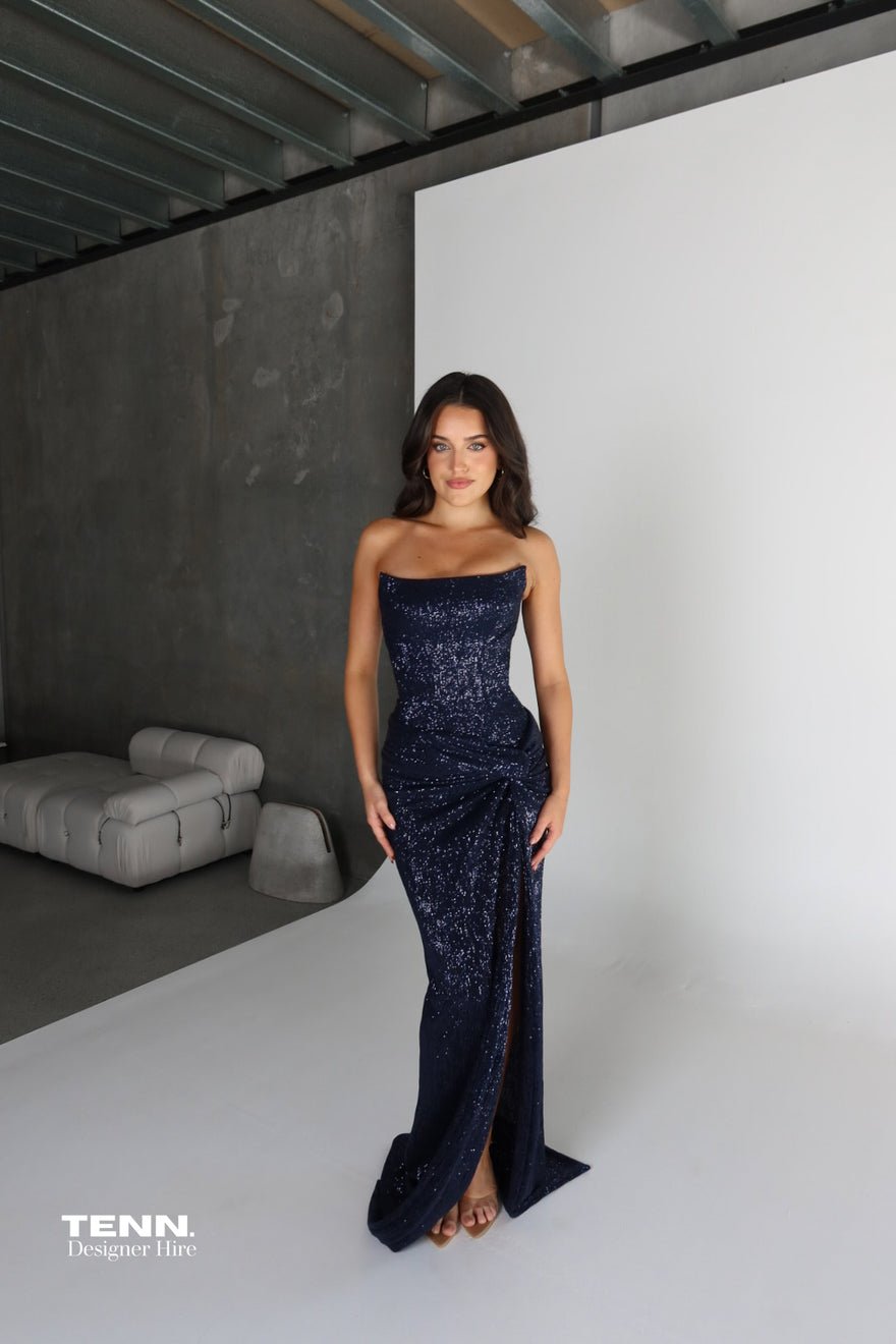 Lia Stublla Chanel Gown - Navy photo 4