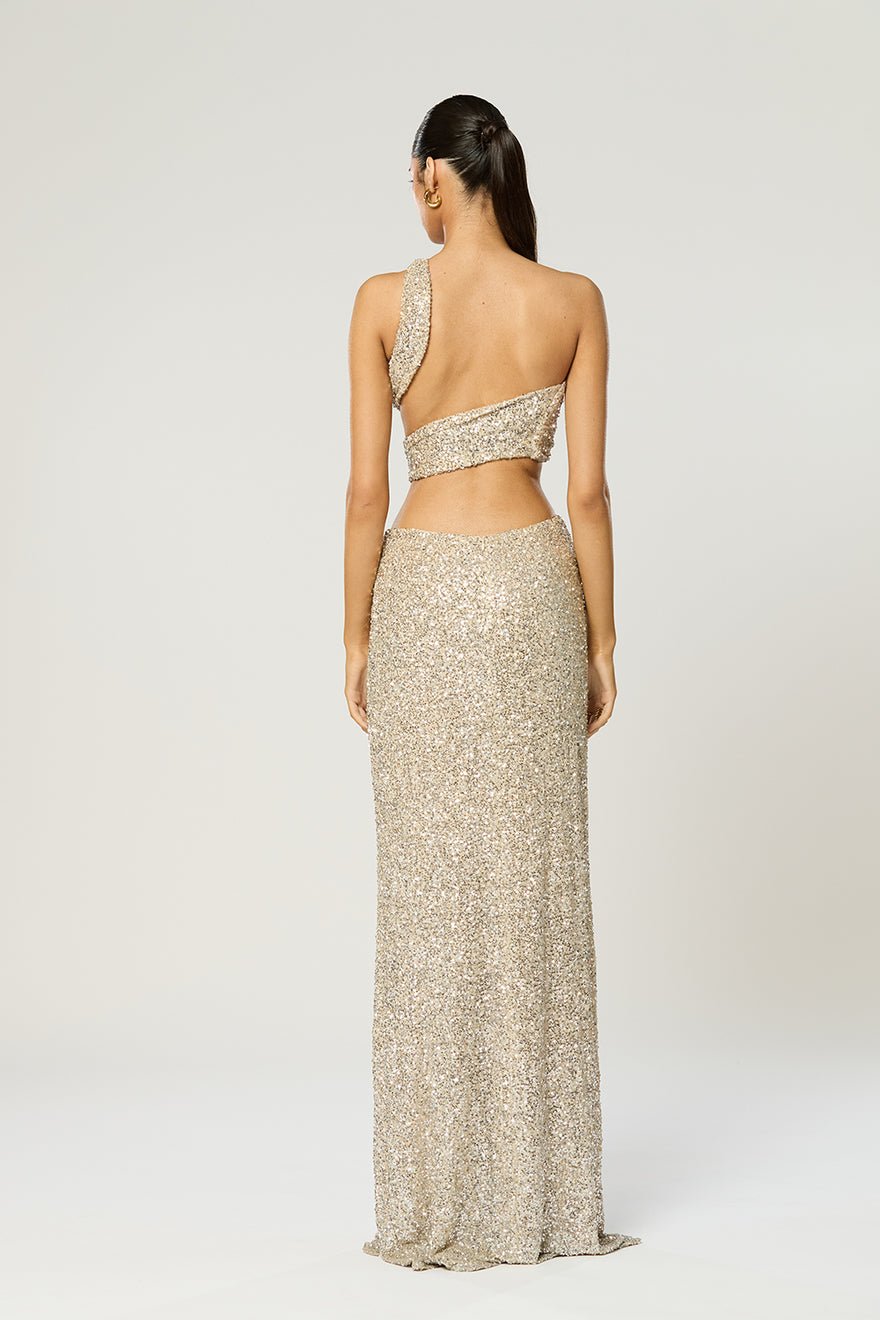 Winona Sterling Sash Dress - Silver photo 4