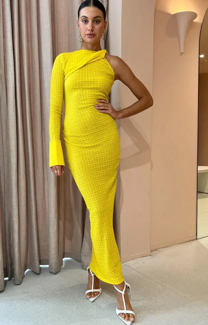 Camilla and Marc Cypress Dress Yellow Size 10 photo 4