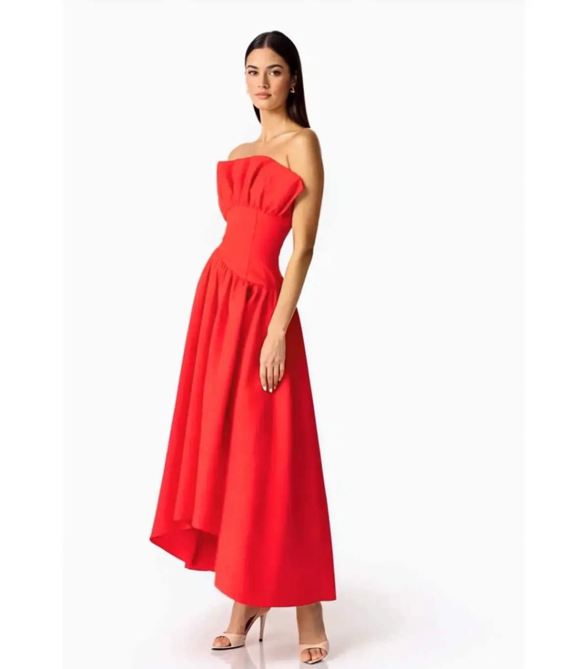 Elliatt Laurel Sleeveless Maxi Dress in Red Size AU 6 photo 3