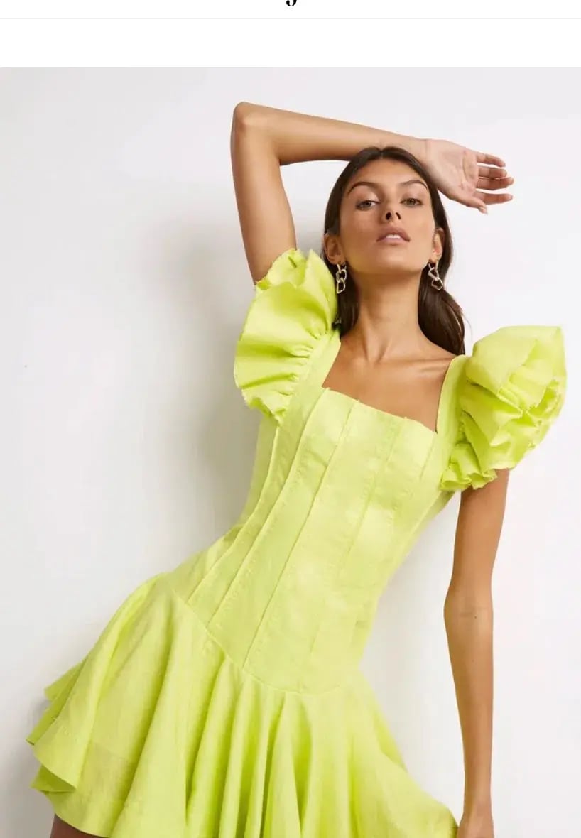 Breathless Frill Sleeve Mini Dress photo 2
