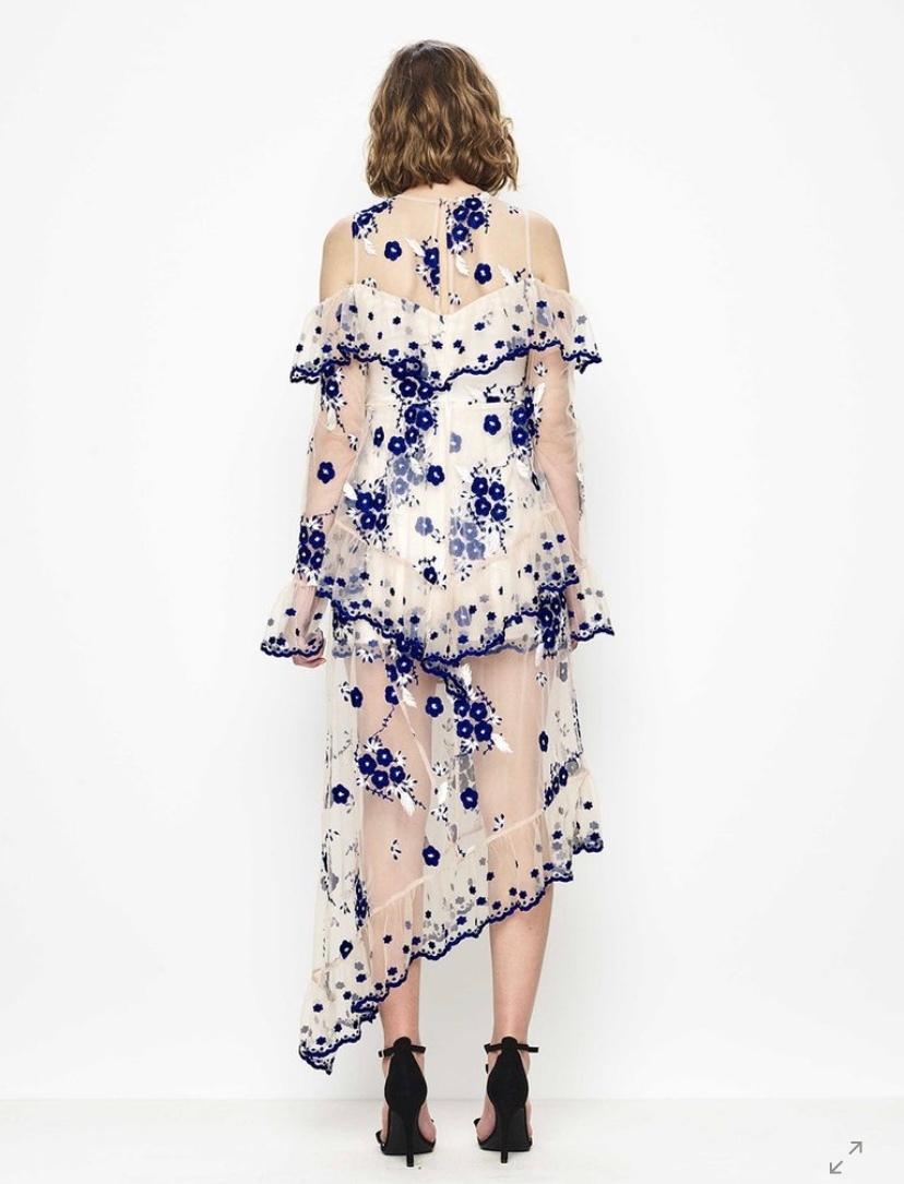 Alice McCall Mirage Gown Nude Blue Size 8 photo 3