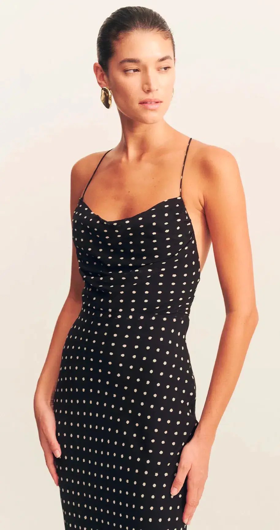 Shona Joy Houston Lace Back Maxi Dress Black Size 10 photo 2